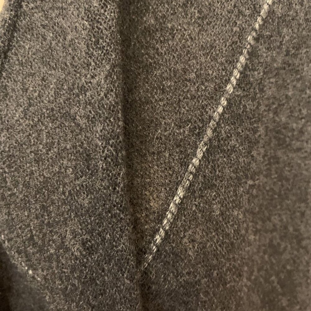 NWT Eileen Fisher Charcoal Virgin Wool Serape OS/TU - Picture 6 of 8